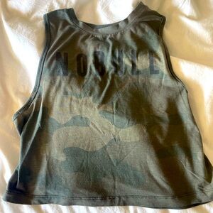 NoBull Camo cropped muscle tank